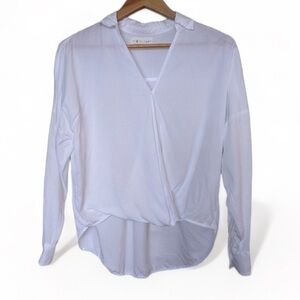 Lou & Grey Drape  Surplice Blouse